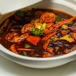 Scampis baslic Thaï